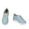 Mocasines de mujer 6061 azul celeste