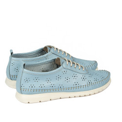 Mocasines de mujer 6061 azul celeste
