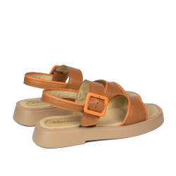 Sandalias de mujer 5094 marrón combinado