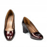 Zapatos elegantes de mujer 1268 charol burdeos01