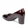 Zapatos elegantes de mujer 1268 charol burdeos01
