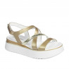 Sandalias mujer 5100 dorado combinado