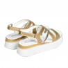 Sandalias mujer 5100 dorado combinado