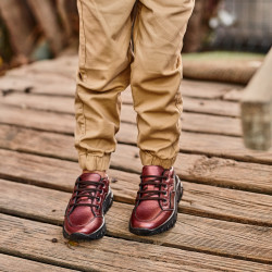 Zapatos para niños pequeños 72c burdeos perlado lifestyle