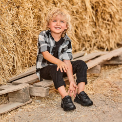 Zapatos para niños pequeños 72c negro lifestyle