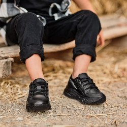 Zapatos para niños pequeños 72c negro lifestyle
