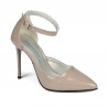 Zapatos elegantes de mujer 1296 charol capuchino