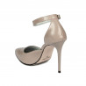 Zapatos elegantes de mujer 1296 charol capuchino