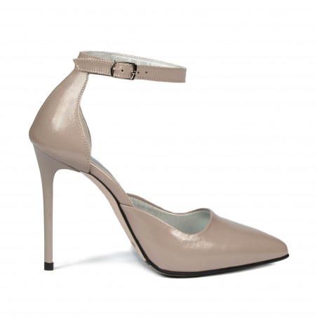 Zapatos elegantes de mujer 1296 charol capuchino