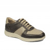 Zapatillas deportivas adolescentes 384 kaki combinado