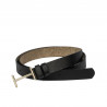 Cinturón de mujer 40m negro prensado
