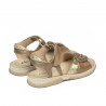 Sandalias para niños pequeños 80c dorado combinado
