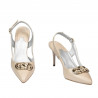 Sandalias de mujer 1294 beige nácar