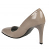 Zapatos elegantes de mujer 1276 charol capuchino