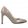 Zapatos elegantes de mujer 1276 charol capuchino