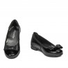 Zapatos para niños 174 charol negro combinado