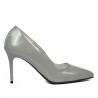 Zapatos elegantes de mujer 1293 charol gris