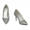 Zapatos elegantes de mujer 1293 charol gris