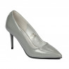 Zapatos elegantes de mujer 1293 charol gris