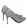 Zapatos elegantes de mujer 1293 charol gris