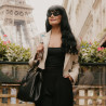 Bolso de mano de mujer 002g negro lifestyle