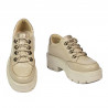 Zapatos casuales de mujer 6064 beige combinado
