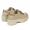 Zapatos casuales de mujer 6064 beige combinado