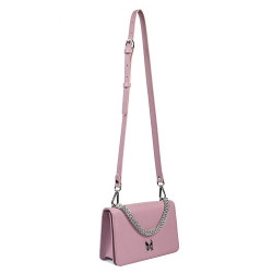 Bolso de hombro para dama 010g 01 violeta saffiano