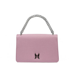 Bolso de hombro para dama 010g 01 violeta saffiano