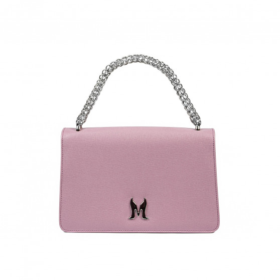 Bolso de hombro para dama 010g 01 violeta saffiano