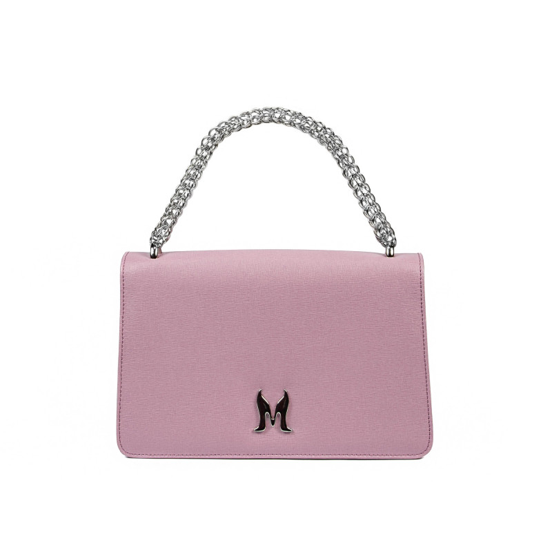 Bolso de hombro para dama 010g 01 violeta saffiano