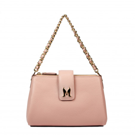 Bolso de hombro para dama 003g rosa empolvado