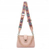 Bolso de hombro para dama 003g rosa empolvado