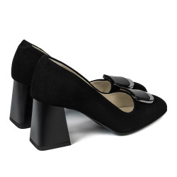 Zapatos elegantes de mujer 1291 negro antilope