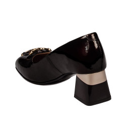 Zapatos elegantes de mujer 1298 charol burdeos