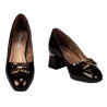 Zapatos elegantes de mujer 1298 charol burdeos