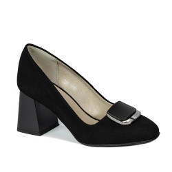 Zapatos elegantes de mujer 1291 negro antilope