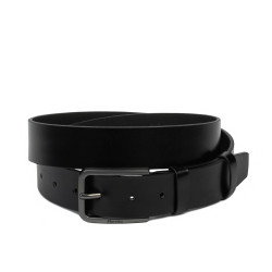 Cinturón para hombre 65b negro brillante