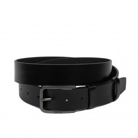 Cinturón para hombre 65b negro brillante