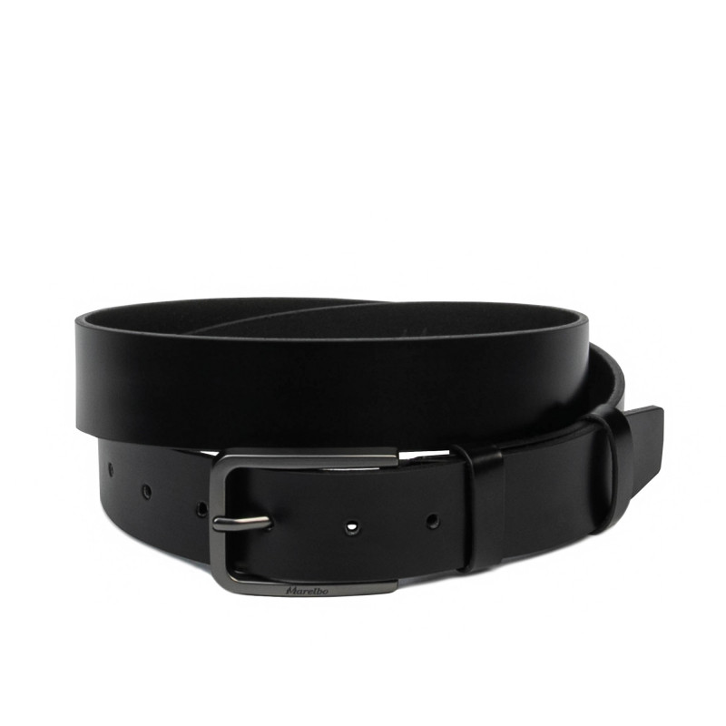 Cinturón para hombre 65b negro brillante