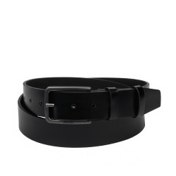 Cinturón para hombre 65b negro brillante