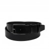 Cinturón para hombre 65b negro brillante