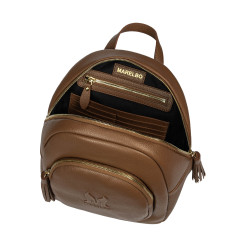 Mochila mujer 300g cuero cognac marrón