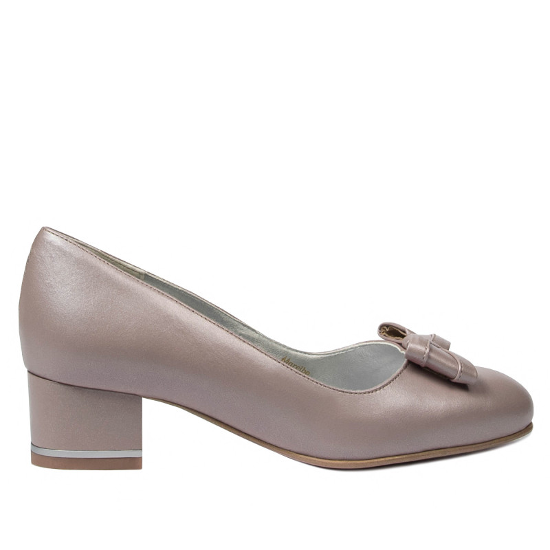 Zapatos elegantes de mujer 1270-1 capuchino nácar
