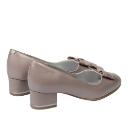 Zapatos elegantes de mujer 1270-1 capuchino nácar