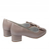 Zapatos elegantes de mujer 1270-1 capuchino nácar