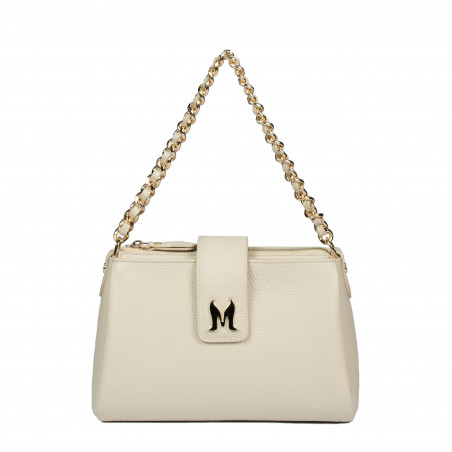 Bolso de mujer de hombro 003g beige latte