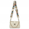 Bolso de mujer de hombro 003g beige latte