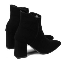 Botines mujer 1191 negro antilopa