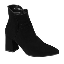 Botines mujer 1191 negro antilopa